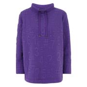 Casual Jacquard Sweatshirt Doris S , Purple , Dames