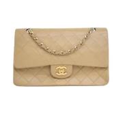 Pre-owned Leather chanel-bags Chanel Vintage , Brown , Dames