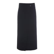 Zwarte Wikkelrok Nami Crepe Bitte Kai Rand , Black , Dames