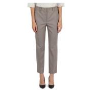 Bruine Viscose Blend Broek Marella , Gray , Dames