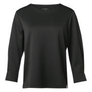 Jersey Sweatshirt Comma , Black , Dames