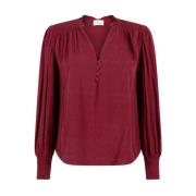 Lange Mouw Blouse Stella Aaiko , Red , Dames