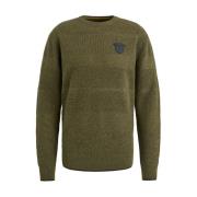 Katoenen Gebreide Pullover PME Legend , Green , Heren