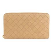 Pre-owned Leather wallets Bottega Veneta Vintage , Brown , Dames