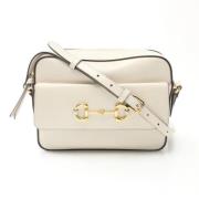 Pre-owned Leather shoulder-bags Gucci Vintage , Beige , Dames