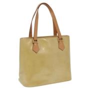 Pre-owned Leather totes Louis Vuitton Vintage , Beige , Dames