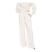 Wijde broek Elastische taille trekkoord Silvian Heach , White , Dames