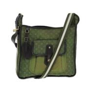 Pre-owned Canvas handbags Louis Vuitton Vintage , Green , Dames