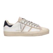 Starless Lage Leren Canvas Sneakers Hidnander , White , Heren