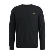 Klassieke R-neck Pullover Buckley Gebreid PME Legend , Black , Heren