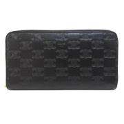 Pre-owned Leather wallets Celine Vintage , Black , Dames