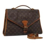 Pre-owned Canvas handbags Louis Vuitton Vintage , Brown , Dames