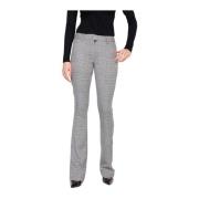 Geruite flare broek met lage taille Silvian Heach , Gray , Dames