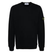 Biologisch Katoenen Crewneck Sweatshirt Stone Island , Blue , Heren