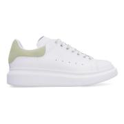 Leren Sneakers met Suède Hielinzet Alexander McQueen , White , Dames