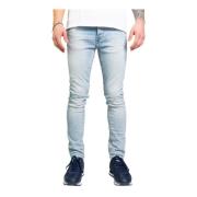 Blauwe Versleten Effect Jeans Heren Only & Sons , Blue , Heren