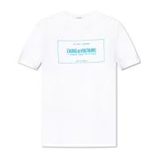 T-shirt met Ted-logo Zadig & Voltaire , White , Heren