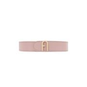 Leren riem 'Flow' Furla , Pink , Dames