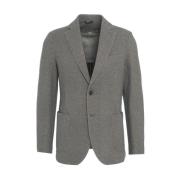 Blazer met Herringbone Patroon en Borstzak Circolo 1901 , Gray , Heren