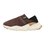 Slip on suede and fabric sneakers Camp UNI Flower Mountain , Brown , U...