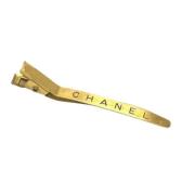 Pre-owned Metal hair-accessories Chanel Vintage , Yellow , Dames