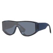 Blauwe Spiegelende Zonnebril Lab Fe40128I Fendi , Blue , Unisex