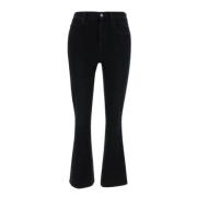 Hoge Taille Prinses Crop Flare Jeans Liu Jo , Black , Dames