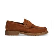 Heren Suede Loafers Boss , Brown , Heren