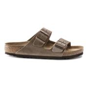 Lichtgewicht Comfortabele Leren Sandalen Birkenstock , Brown , Heren