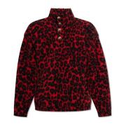 Dierenprint Sweatshirt Alexander McQueen , Red , Heren