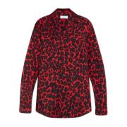 Shirt met dierenmotief Alexander McQueen , Red , Heren