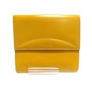 Pre-owned Leather wallets Loewe Pre-owned , Yellow , Dames