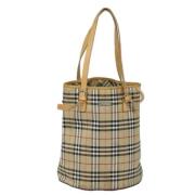 Pre-owned Canvas shoulder-bags Burberry Vintage , Beige , Dames