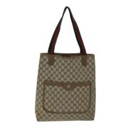 Pre-owned Canvas gucci-bags Gucci Vintage , Beige , Dames