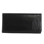 Pre-owned Leather wallets Cartier Vintage , Black , Dames