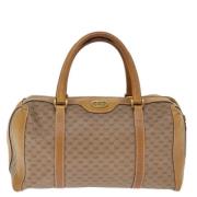 Pre-owned Canvas travel-bags Gucci Vintage , Beige , Dames