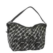 Pre-owned Canvas shoulder-bags Burberry Vintage , Black , Dames