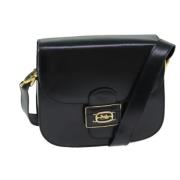 Pre-owned Leather celine-bags Celine Vintage , Black , Dames