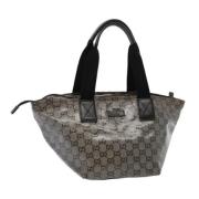 Pre-owned Canvas totes Gucci Vintage , Black , Dames