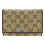 Pre-owned Canvas wallets Gucci Vintage , Brown , Dames