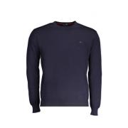 Blauwe Wollen Pullover, Langarmshirt Harmont & Blaine , Blue , Heren