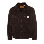 Vintage Workwear Denim Jacket Levi's , Brown , Heren