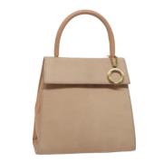 Pre-owned Suede handbags Celine Vintage , Beige , Dames