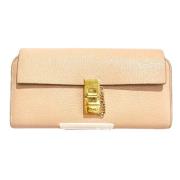 Pre-owned Leather wallets Chloé Pre-owned , Pink , Dames