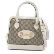 Pre-owned Canvas shoulder-bags Gucci Vintage , Beige , Dames