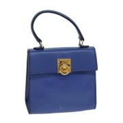 Pre-owned Leather handbags Celine Vintage , Blue , Dames