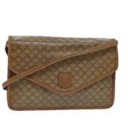 Pre-owned Leather celine-bags Celine Vintage , Beige , Dames