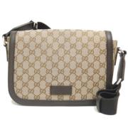 Pre-owned Canvas gucci-bags Gucci Vintage , Beige , Dames