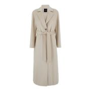 Beige Cornice Coat Pinko , Beige , Dames