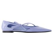 Leather flats Dolce & Gabbana , Blue , Dames